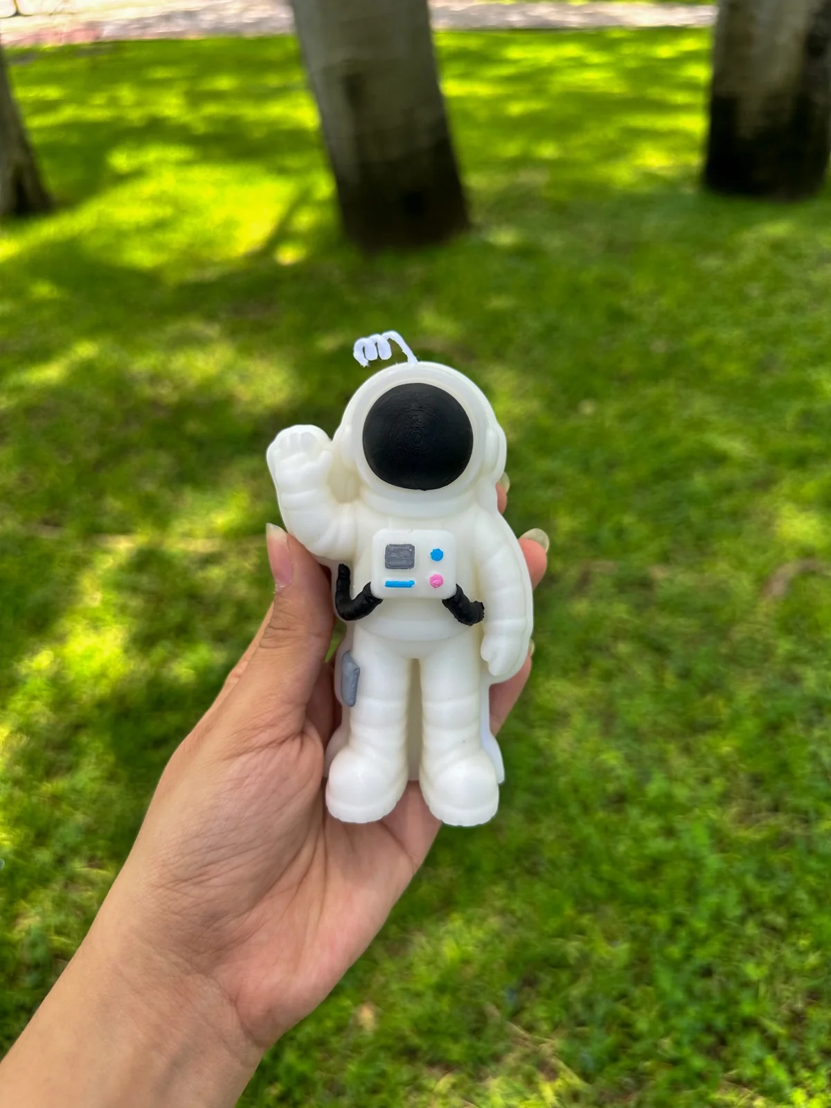 Vela personalizada de astronauta